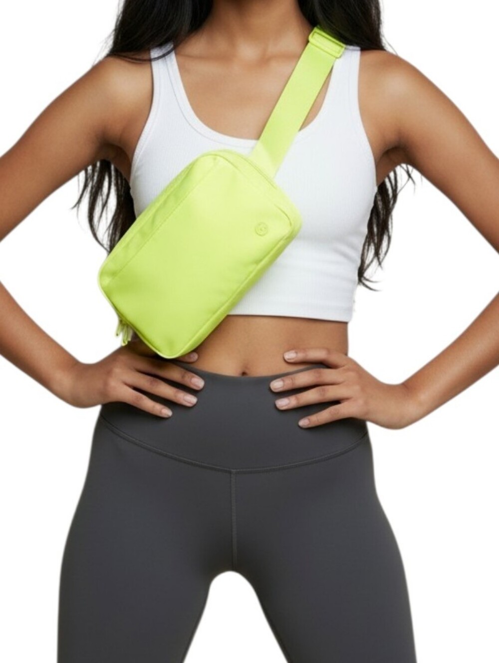 Blogilates Ultimate Belt Bag Yoga Straps Adjustable Strap Lime Green NWT